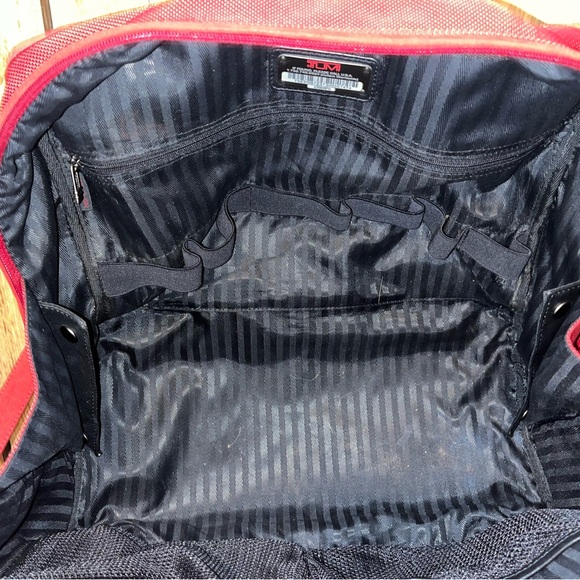 Tumi Red Carry On Travel Duffle Bag - Picture 8 of 10
